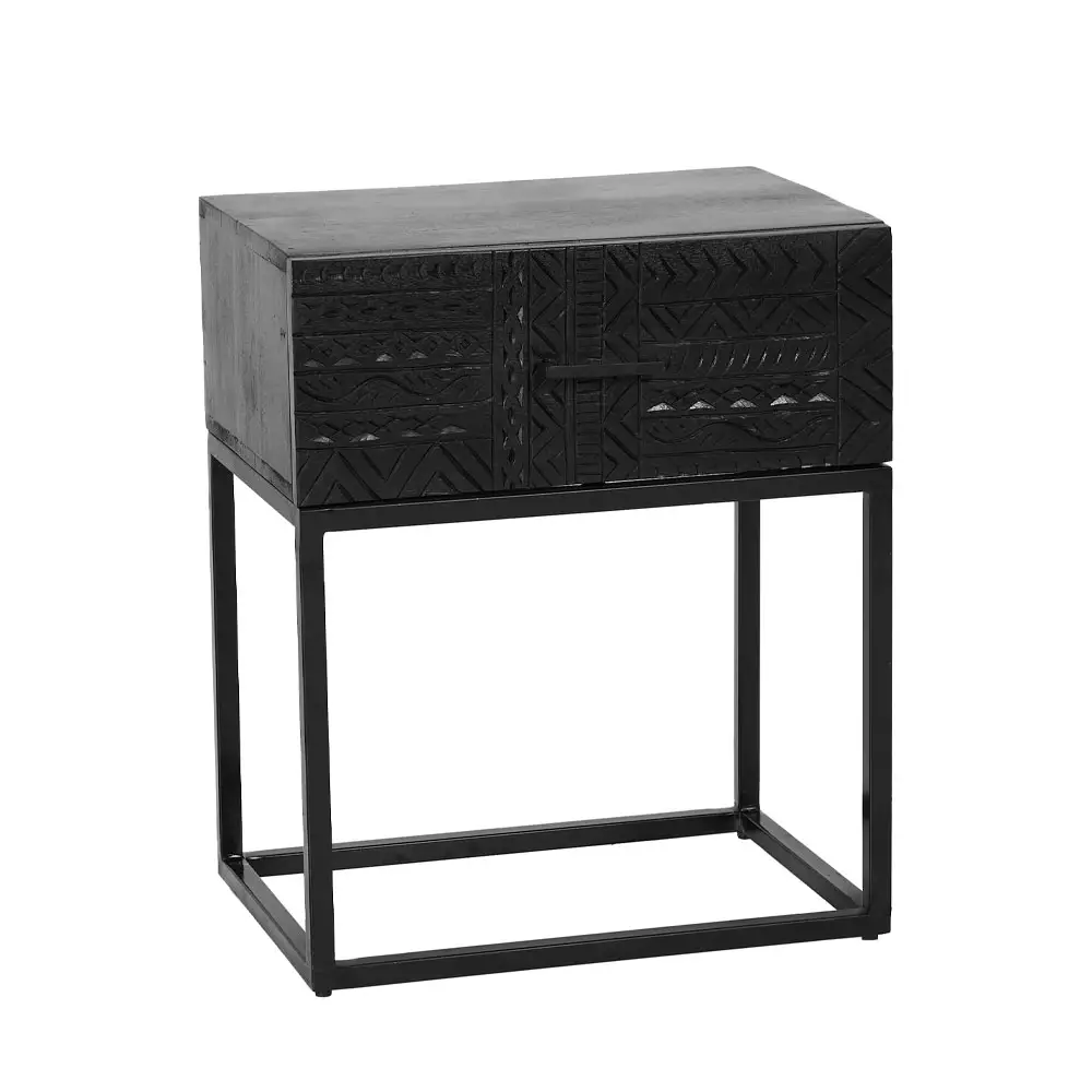 LIBERTA AZTEC ΚΟΜΟΔΙΝΟ 1ΣΥΡΤΑΡΙ ΜΑΥΡΟ 50x35x60cm