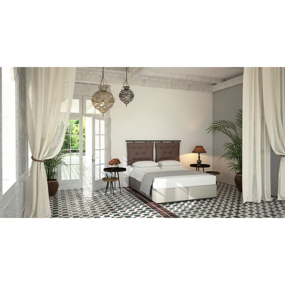 LIBERTA INTERNO ΒΑΣΗ ΜΕ ΑΠΟΘΗΚ.ΧΩΡΟ 160x200cm ΓΚΡΙ ΚΑΦΕ 20-914 200x160x34