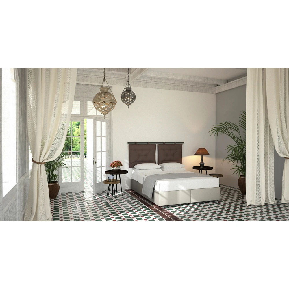 LIBERTA HANG ΜΑΞΙΛΑΡΙ ΚΕΦΑΛΑΡΙΟΥ SET 2ΤΕΜ ΓΚΡΙ ΚΑΦΕ 20-914 70x10x50