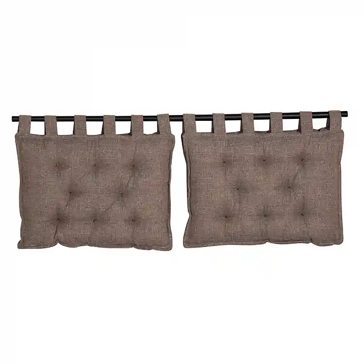 LIBERTA HANG ΜΑΞΙΛΑΡΙ ΚΕΦΑΛΑΡΙΟΥ SET 2ΤΕΜ ΓΚΡΙ ΚΑΦΕ 20-914 70x10x50cm