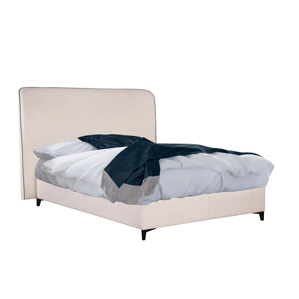 LIBERTA COLOMBO ΚΡΕΒΑΤΙ ΜΕ ΑΠΟΘΗΚ. ΧΩΡΟ (ΓΙΑ ΣΤΡΩΜΑ 160x200cm) OFF WHITE 06-900 ΜΑΥΡΟ 210x170x120