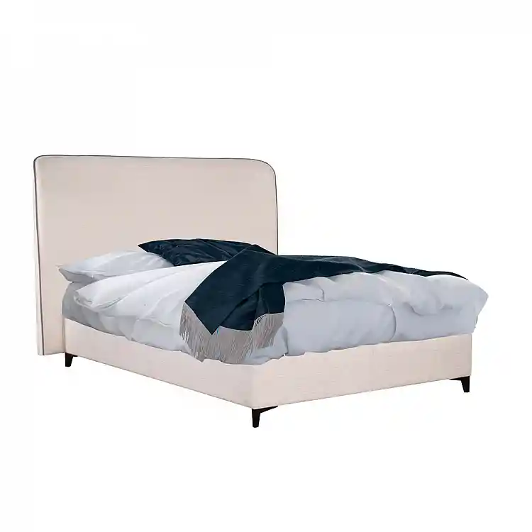 LIBERTA COLOMBO ΚΡΕΒΑΤΙ ΜΕ ΑΠΟΘΗΚ. ΧΩΡΟ (ΓΙΑ ΣΤΡΩΜΑ 160x200cm) OFF WHITE 06-900 ΜΑΥΡΟ 210x170x120cm