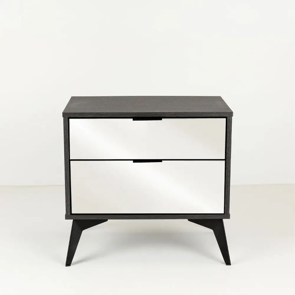 LIBERTA SPECCHIO ΚΟΜΟΔΙΝΟ 2ΣΥΡΤΑΡΙΑ ΜΑΥΡΟ OAK ΚΑΘΡΕΠΤΗΣ 58x39x55