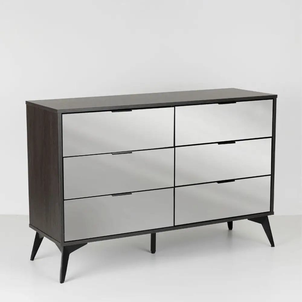 LIBERTA SPECCHIO ΣΥΡΤΑΡΙΕΡΑ 6ΣΥΡΤΑΡΙΑ ΜΑΥΡΟ OAK ΚΑΘΡΕΠΤΗΣ 120x39x80