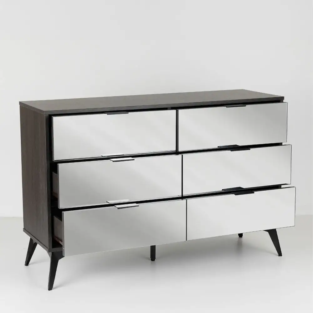 LIBERTA SPECCHIO ΣΥΡΤΑΡΙΕΡΑ 6ΣΥΡΤΑΡΙΑ ΜΑΥΡΟ OAK ΚΑΘΡΕΠΤΗΣ 120x39x80cm