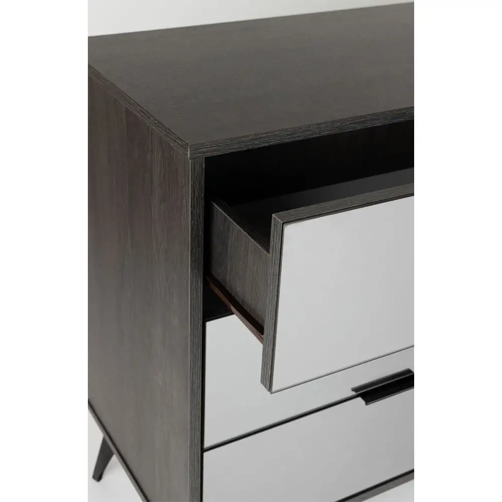 LIBERTA SPECCHIO ΣΥΡΤΑΡΙΕΡΑ 6ΣΥΡΤΑΡΙΑ ΜΑΥΡΟ OAK ΚΑΘΡΕΠΤΗΣ 120x39x80cm