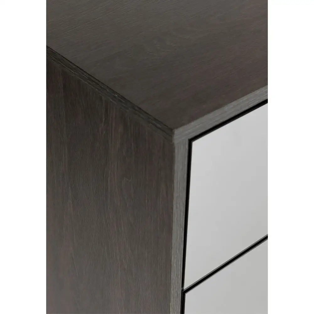 LIBERTA SPECCHIO ΣΥΡΤΑΡΙΕΡΑ 6ΣΥΡΤΑΡΙΑ ΜΑΥΡΟ OAK ΚΑΘΡΕΠΤΗΣ 120x39x80cm