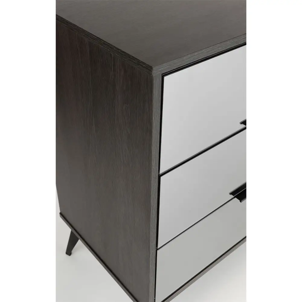 LIBERTA SPECCHIO ΣΥΡΤΑΡΙΕΡΑ 6ΣΥΡΤΑΡΙΑ ΜΑΥΡΟ OAK ΚΑΘΡΕΠΤΗΣ 120x39x80cm