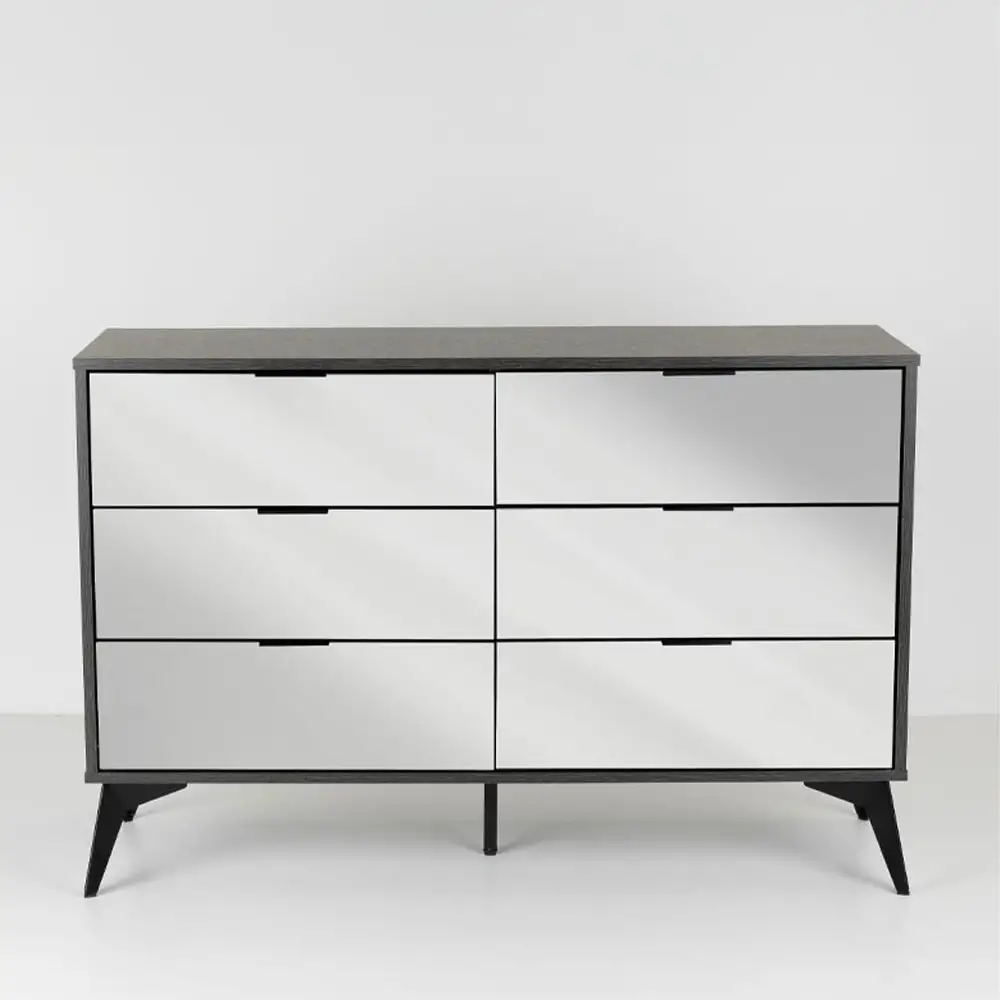 LIBERTA SPECCHIO ΣΥΡΤΑΡΙΕΡΑ 6ΣΥΡΤΑΡΙΑ ΜΑΥΡΟ OAK ΚΑΘΡΕΠΤΗΣ 120x39x80