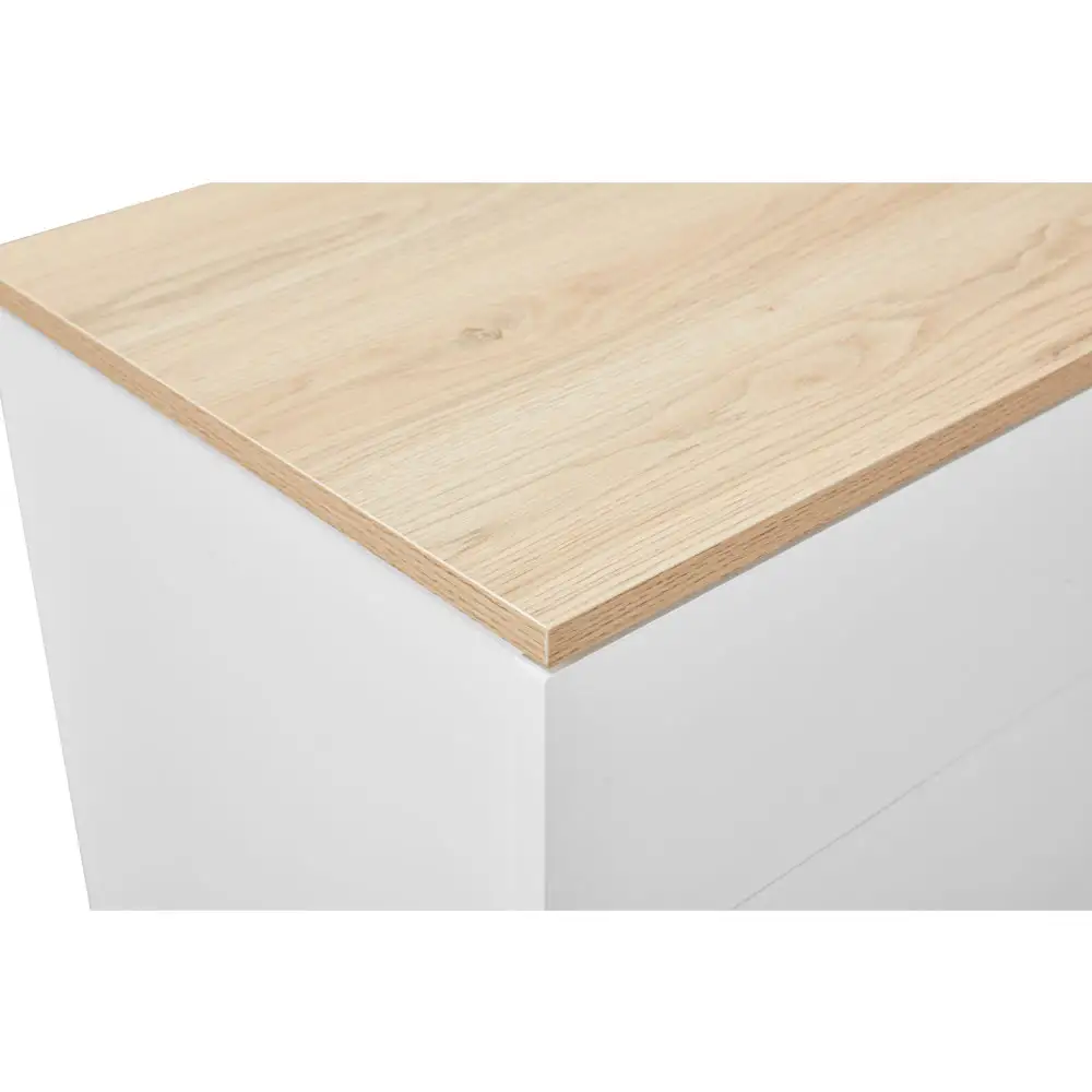 LIBERTA LUCIDO ΚΟΜΟΔΙΝΟ 2ΣΥΡΤΑΡΙΑ ΛΕΥΚΟ OAK ΦΥΣΙΚΟ 58x39x44.5