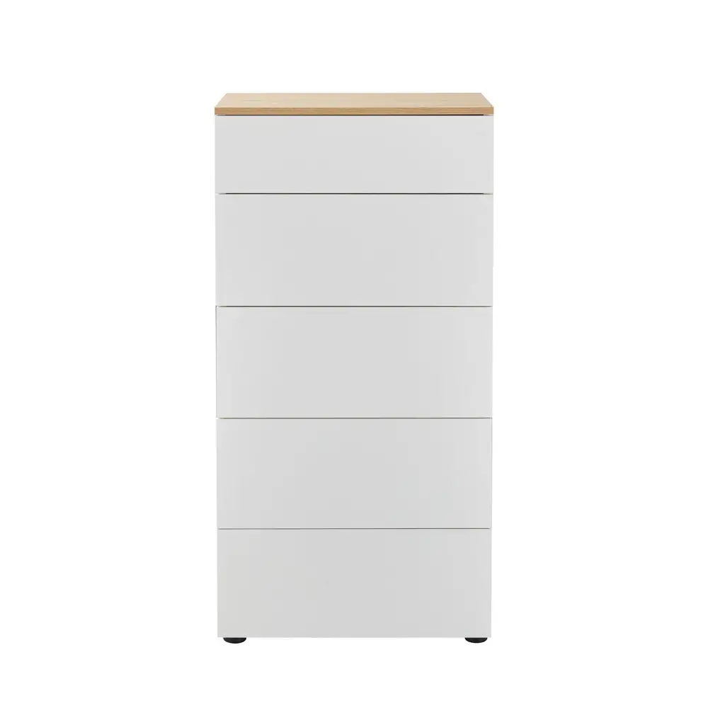 LIBERTA LUCIDO ΣΥΡΤΑΡΙΕΡΑ 5ΣΥΡΤΑΡΙΑ ΛΕΥΚΟ OAK ΦΥΣΙΚΟ 58x39x116.5