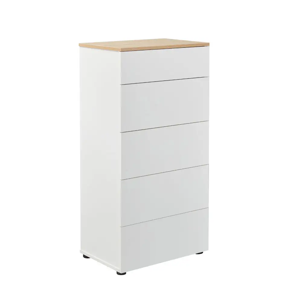 LIBERTA LUCIDO ΣΥΡΤΑΡΙΕΡΑ 5ΣΥΡΤΑΡΙΑ ΛΕΥΚΟ OAK ΦΥΣΙΚΟ 58x39x116.5