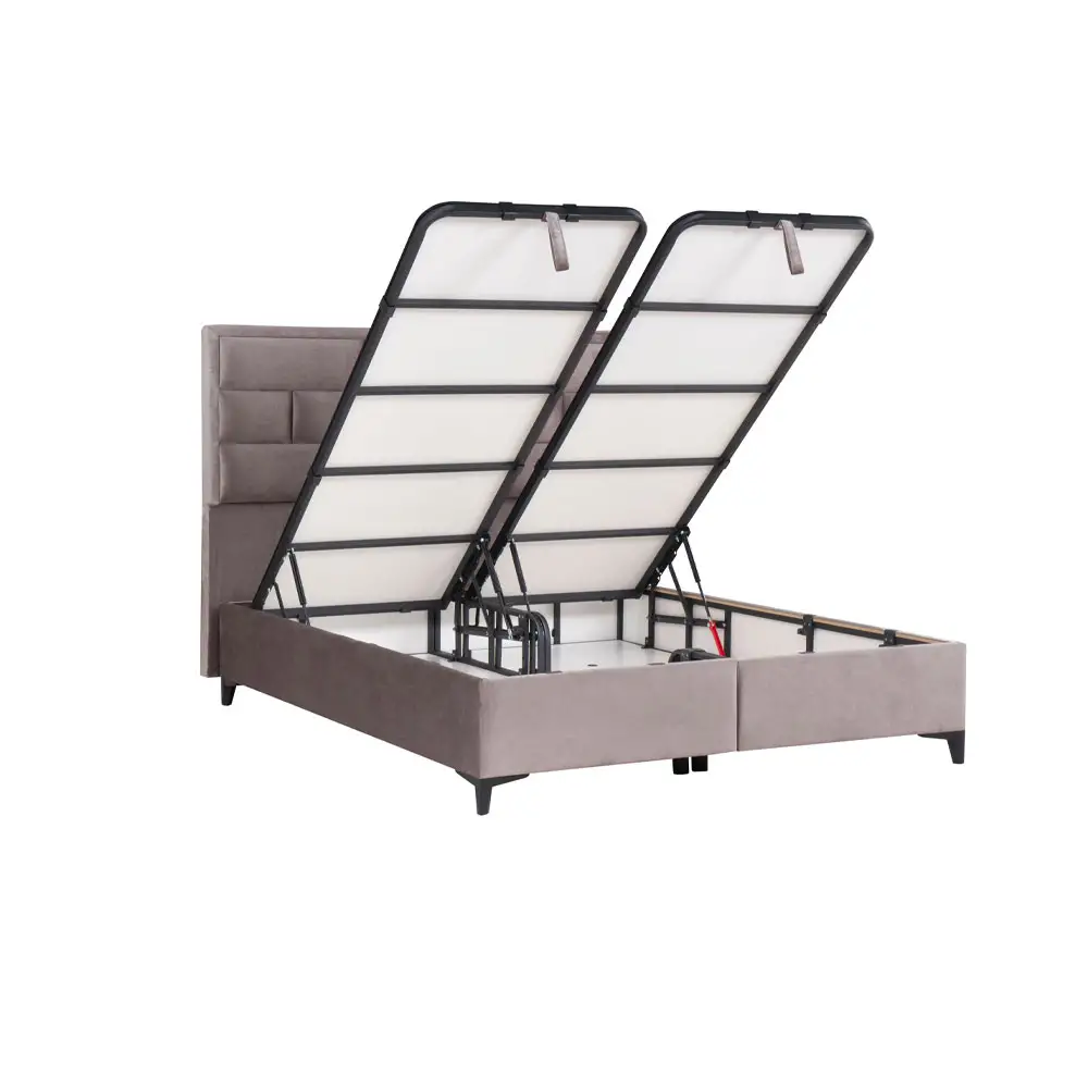 LIBERTA BRICK ΚΡΕΒΑΤΙ ΜΕ ΑΠΟΘΗΚ. ΧΩΡΟ (ΓΙΑ ΣΤΡΩΜΑ 160x200cm) MUSHROOM 05-450 215x165x121cm