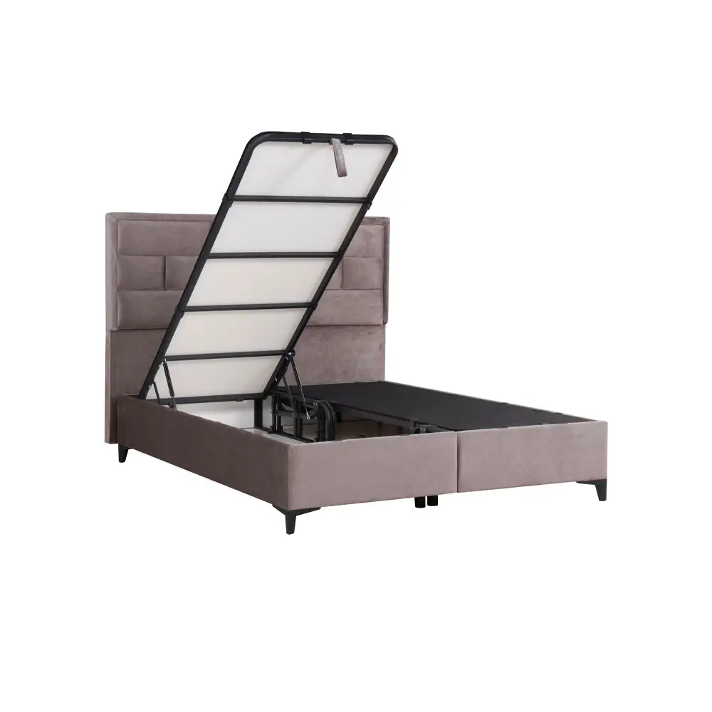 LIBERTA BRICK ΚΡΕΒΑΤΙ ΜΕ ΑΠΟΘΗΚ. ΧΩΡΟ (ΓΙΑ ΣΤΡΩΜΑ 160x200cm) MUSHROOM 05-450 215x165x121cm