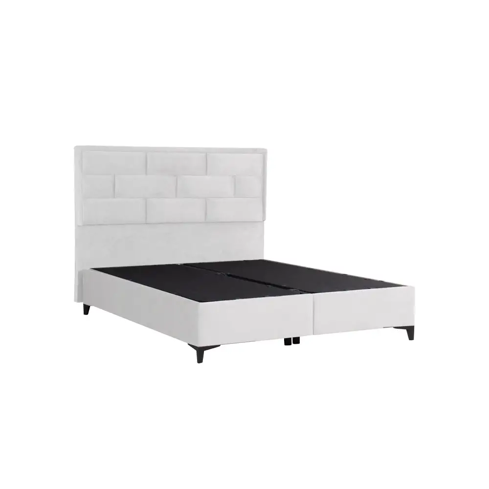 LIBERTA BRICK ΚΡΕΒΑΤΙ ΜΕ ΑΠΟΘΗΚ. ΧΩΡΟ (ΓΙΑ ΣΤΡΩΜΑ 160x200cm) OFF WHITE 16-450 215x165x121cm