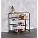 LIBERTA RAIL 3 ΠΑΠΟΥΤΣΟΘΗΚΗ 3ΡΑΦΙΑ SONOMA ΜΑΥΡΟ 63x30x63cm