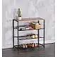 LIBERTA RAIL 3 ΠΑΠΟΥΤΣΟΘΗΚΗ 3ΡΑΦΙΑ SONOMA ΜΑΥΡΟ 63x30x63cm