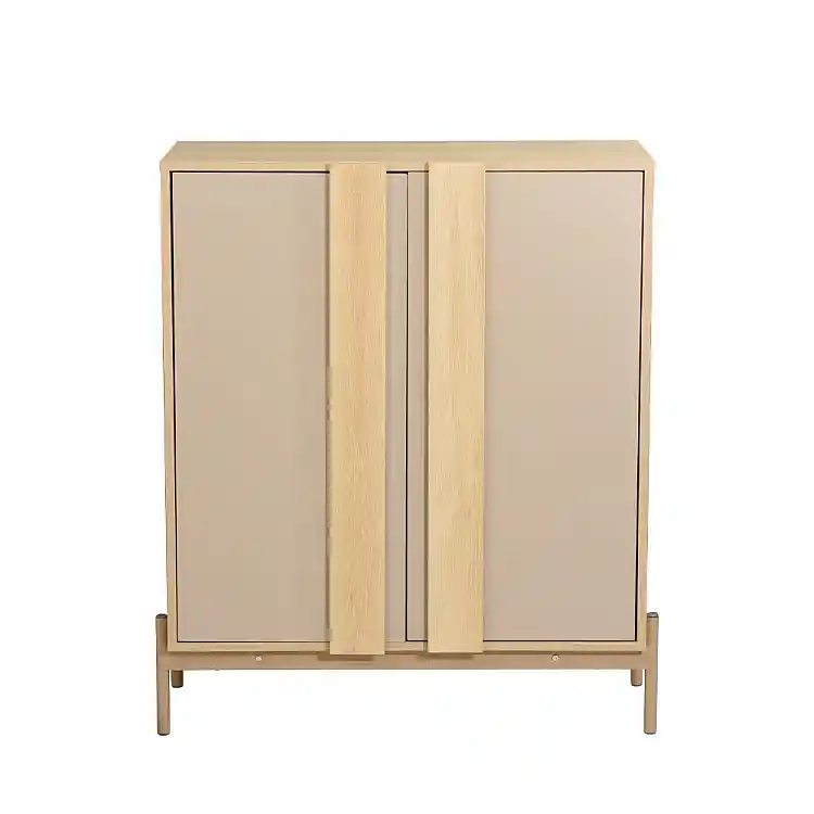 LIBERTA CAPPUCCINO ΚΟΜΟΤΑ-ΠΑΠΟΥΤΣΟΘΗΚΗ 2ΠΟΡΤΕΣ 3ΡΑΦΙΑ SONOMA LATTE 84.4x36.5x97cm