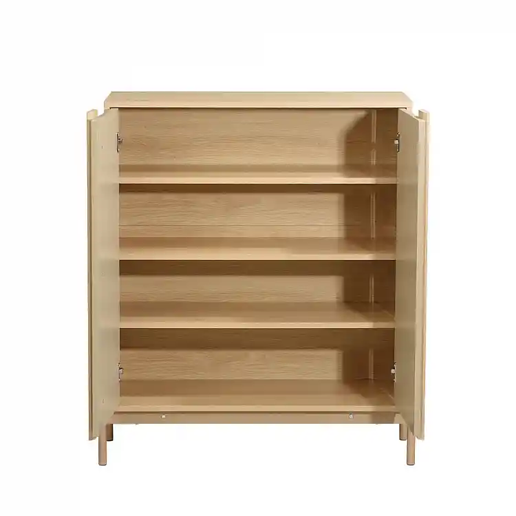 LIBERTA CAPPUCCINO ΚΟΜΟΤΑ-ΠΑΠΟΥΤΣΟΘΗΚΗ 2ΠΟΡΤΕΣ 3ΡΑΦΙΑ SONOMA LATTE 84.4x36.5x97cm