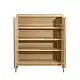 LIBERTA CAPPUCCINO ΚΟΜΟΤΑ-ΠΑΠΟΥΤΣΟΘΗΚΗ 2ΠΟΡΤΕΣ 3ΡΑΦΙΑ SONOMA LATTE 84.4x36.5x97cm