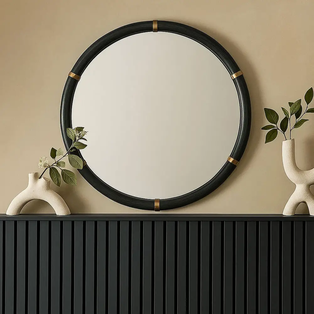 LIBERTA COLOMBO ΚΑΘΡΕΠΤΗΣ ΜΑΥΡΟ 100x4x100cm