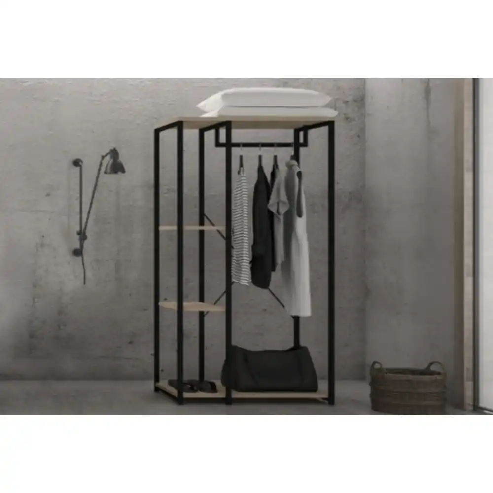 LIBERTA MODE ΝΤΟΥΛΑΠΑ SONOMA ΜΑΥΡΟ 90x40x167cm