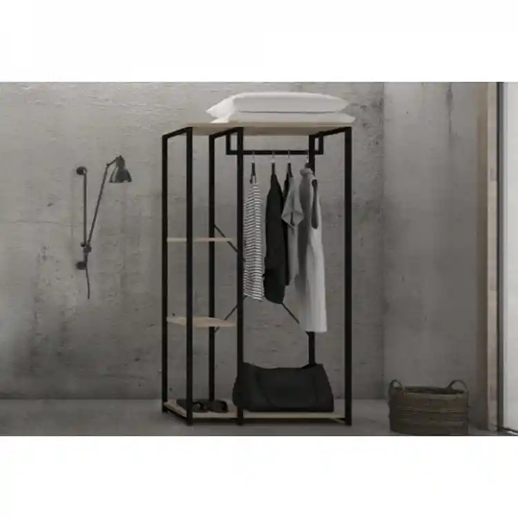 LIBERTA MODE ΝΤΟΥΛΑΠΑ SONOMA ΜΑΥΡΟ 90x40x167cm