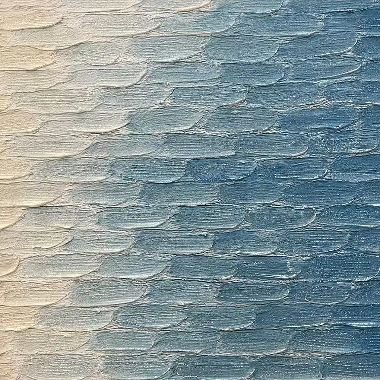 LIBERTA CALME ΠΙΝΑΚΑΣ ΔΙΑΚΟΣΜΗΤΙΚΟΣ ΜΕ ΚΟΡΝΙΖΑ 80x120x4cm ΚΑΜΒΑΣ ΜΠΛΕ ΜΠΕΖ ΞΥΛΟ