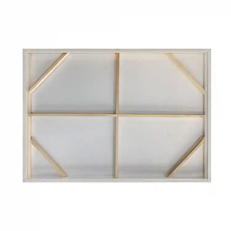 LIBERTA CALME ΠΙΝΑΚΑΣ ΔΙΑΚΟΣΜΗΤΙΚΟΣ ΜΕ ΚΟΡΝΙΖΑ 80x120x4cm ΚΑΜΒΑΣ ΜΠΛΕ ΜΠΕΖ ΞΥΛΟ