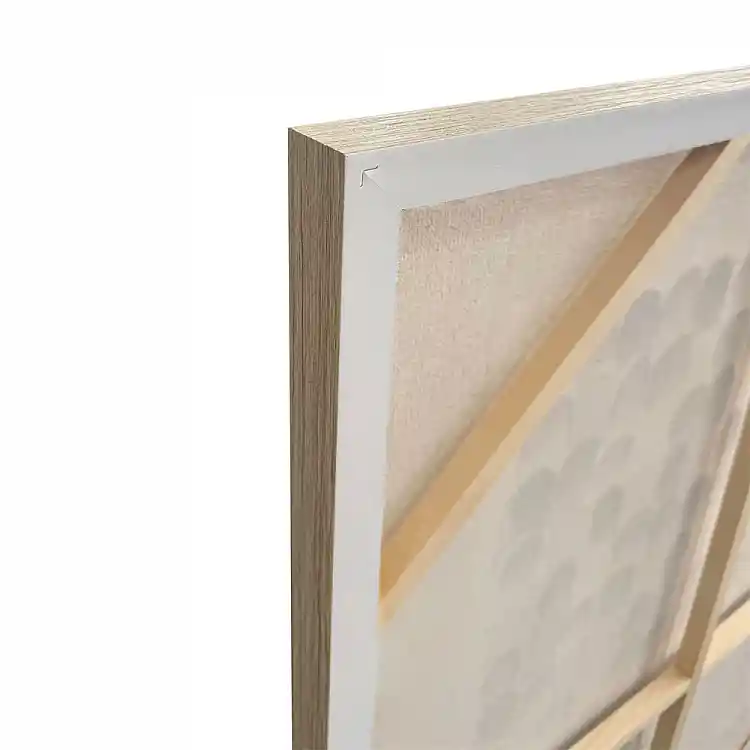 LIBERTA SERENO ΠΙΝΑΚΑΣ ΔΙΑΚΟΣΜΗΤΙΚΟΣ ΜΕ ΚΟΡΝΙΖΑ 80x120x4cm ΚΑΜΒΑΣ ΜΕΝΤΑ ΜΠΕΖ ΞΥΛΟ