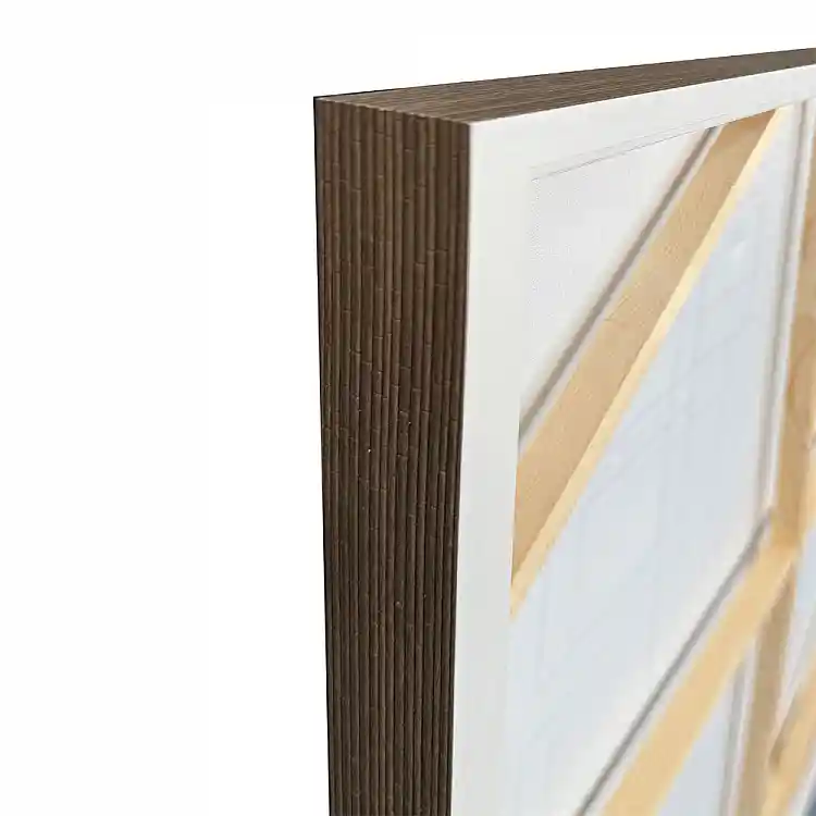 LIBERTA ROTA ΠΙΝΑΚΑΣ ΔΙΑΚΟΣΜΗΤΙΚΟΣ ΜΕ ΚΟΡΝΙΖΑ 80x120x4cm ΚΑΜΒΑΣ ΓΚΡΙ ΕΚΑΙ ΞΥΛΟ