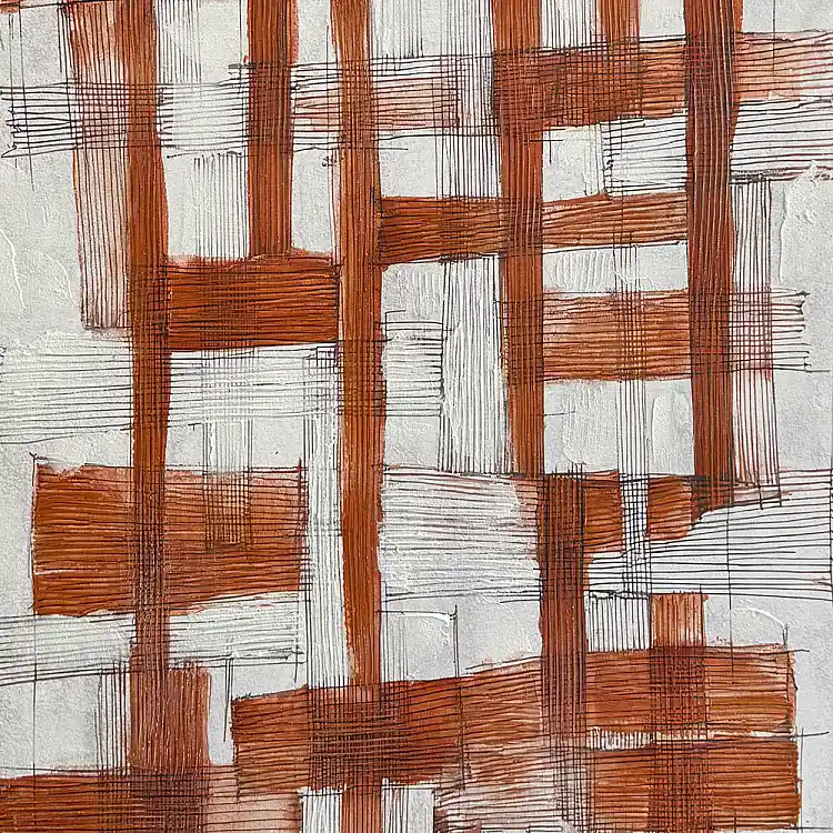 LIBERTA LINES ΠΙΝΑΚΑΣ ΔΙΑΚΟΣΜΗΤΙΚΟΣ ΜΕ ΚΟΡΝΙΖΑ 80x120x4cm ΚΑΜΒΑΣ ΕΚΑΙ ΓΚΡΙ ΑΝΟΙΧΤΟ ΞΥΛΟ