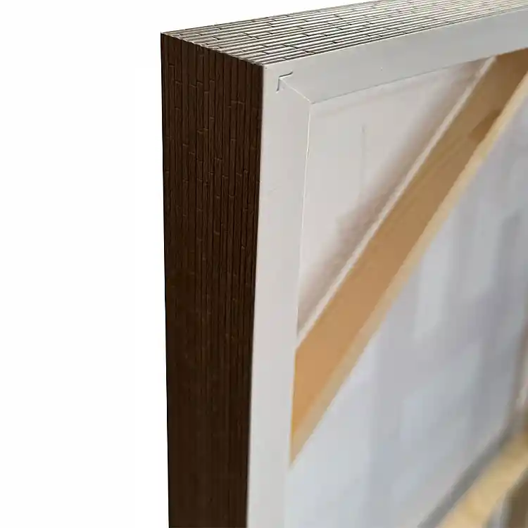 LIBERTA LINES ΠΙΝΑΚΑΣ ΔΙΑΚΟΣΜΗΤΙΚΟΣ ΜΕ ΚΟΡΝΙΖΑ 80x120x4cm ΚΑΜΒΑΣ ΕΚΑΙ ΓΚΡΙ ΑΝΟΙΧΤΟ ΞΥΛΟ