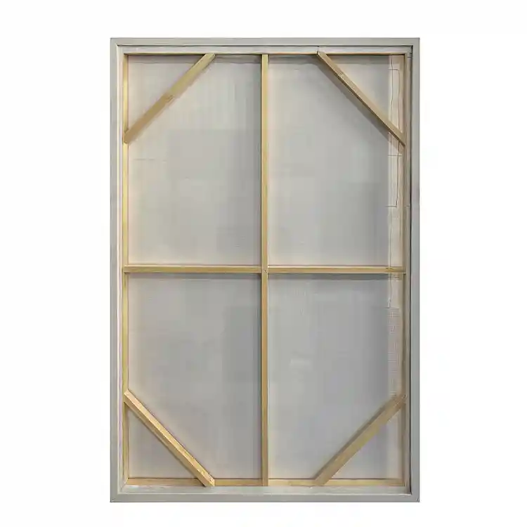 LIBERTA LINEE ΠΙΝΑΚΑΣ ΔΙΑΚΟΣΜΗΤΙΚΟΣ ΜΕ ΚΟΡΝΙΖΑ 80x120x4cm ΚΑΜΒΑΣ ΕΚΑΙ ΓΚΡΙ ΑΝΟΙΧΤΟ ΞΥΛΟ