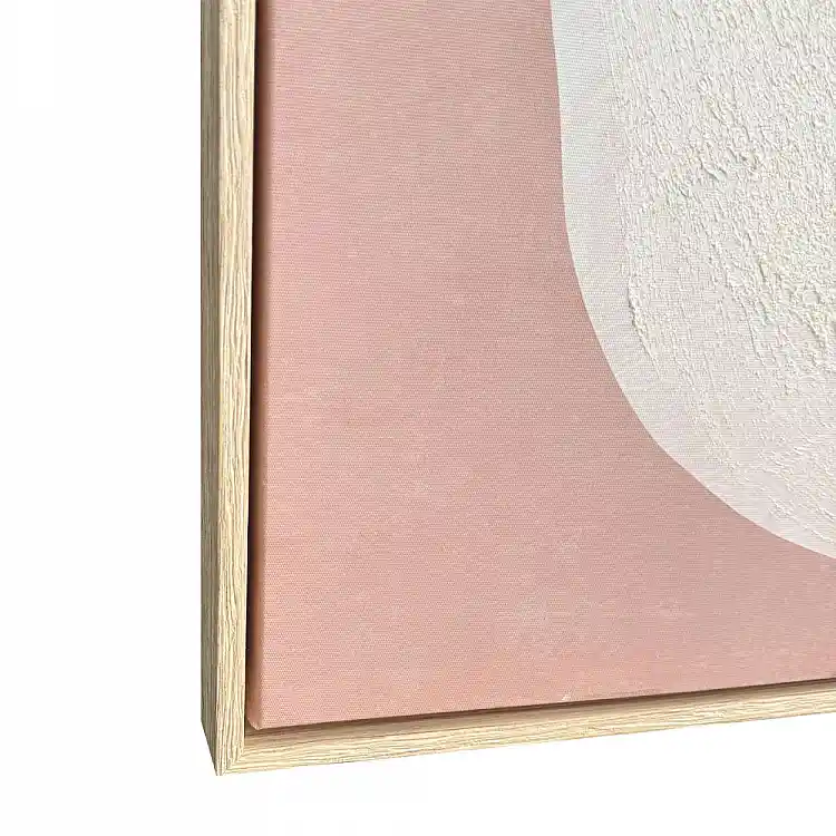 LIBERTA TERRE ΠΙΝΑΚΑΣ ΔΙΑΚΟΣΜΗΤΙΚΟΣ ΜΕ ΚΟΡΝΙΖΑ 80x120x4cm ΚΑΜΒΑΣ ΜΠΕΖ ΚΑΦΕ ΞΥΛΟ ΛΕΥΚΟ