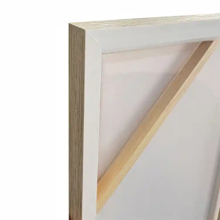 LIBERTA TERRE ΠΙΝΑΚΑΣ ΔΙΑΚΟΣΜΗΤΙΚΟΣ ΜΕ ΚΟΡΝΙΖΑ 80x120x4cm ΚΑΜΒΑΣ ΜΠΕΖ ΚΑΦΕ ΞΥΛΟ ΛΕΥΚΟ