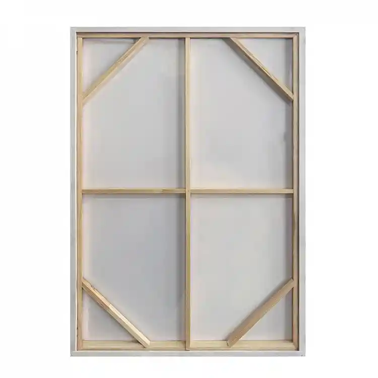 LIBERTA TERRE ΠΙΝΑΚΑΣ ΔΙΑΚΟΣΜΗΤΙΚΟΣ ΜΕ ΚΟΡΝΙΖΑ 80x120x4cm ΚΑΜΒΑΣ ΜΠΕΖ ΚΑΦΕ ΞΥΛΟ ΛΕΥΚΟ