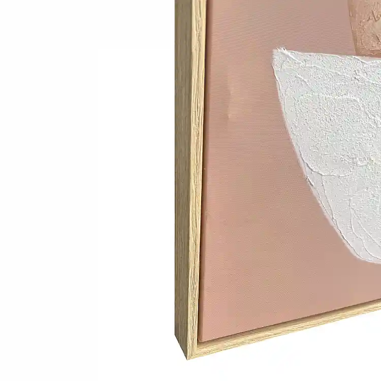 LIBERTA TERRA ΠΙΝΑΚΑΣ ΔΙΑΚΟΣΜΗΤΙΚΟΣ ΜΕ ΚΟΡΝΙΖΑ 80x120x4cm ΚΑΜΒΑΣ ΜΠΕΖ ΚΑΦΕ ΞΥΛΟ ΛΕΥΚΟ