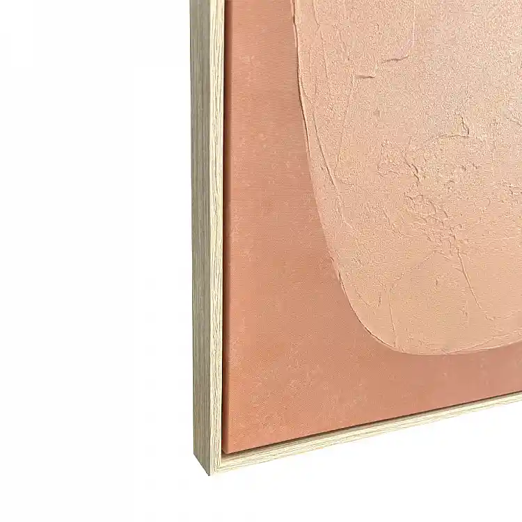 LIBERTA TIERRA ΠΙΝΑΚΑΣ ΔΙΑΚΟΣΜΗΤΙΚΟΣ ΜΕ ΚΟΡΝΙΖΑ 80x120x4cm ΚΑΜΒΑΣ ΚΑΦΕ ΛΕΥΚΟ ΞΥΛΟ