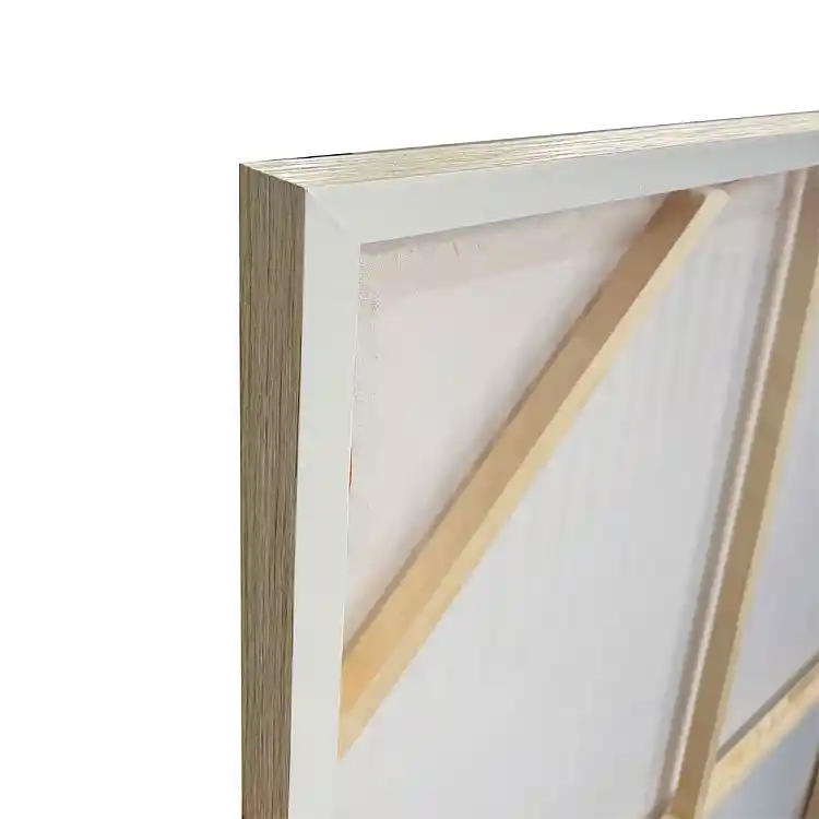LIBERTA TIERRA ΠΙΝΑΚΑΣ ΔΙΑΚΟΣΜΗΤΙΚΟΣ ΜΕ ΚΟΡΝΙΖΑ 80x120x4cm ΚΑΜΒΑΣ ΚΑΦΕ ΛΕΥΚΟ ΞΥΛΟ