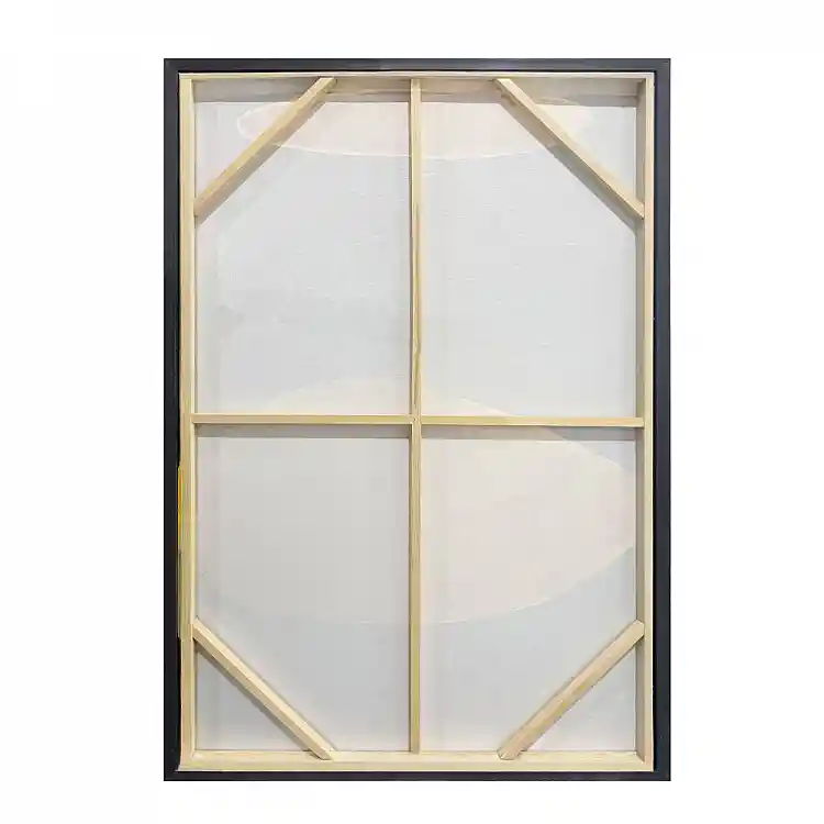 LIBERTA SKIVE ΠΙΝΑΚΑΣ ΔΙΑΚΟΣΜΗΤΙΚΟΣ ΜΕ ΚΟΡΝΙΖΑ 80x120x4cm ΚΑΜΒΑΣ LEMON ΓΚΡΙ ΞΥΛΟ ΜΑΥΡΟ