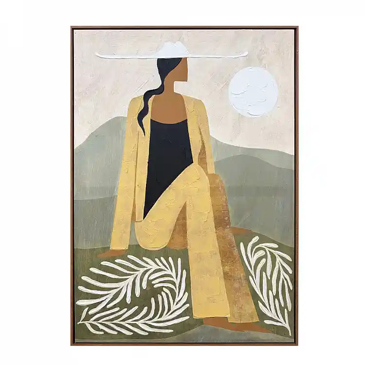 LIBERTA AUREA ΠΙΝΑΚΑΣ ΔΙΑΚΟΣΜΗΤΙΚΟΣ ΜΕ ΚΟΡΝΙΖΑ 80x120x4cm ΚΑΜΒΑΣ ΠΟΛΥΧΡΩΜΟ PS