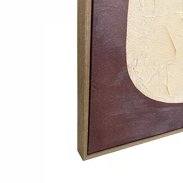 LIBERTA KAKTO ΠΙΝΑΚΑΣ ΔΙΑΚΟΣΜΗΤΙΚΟΣ ΜΕ ΚΟΡΝΙΖΑ 80x120x4cm ΚΑΜΒΑΣ ΜΠΕΖ ΚΑΦΕ ΣΚΟΥΡΟ PS