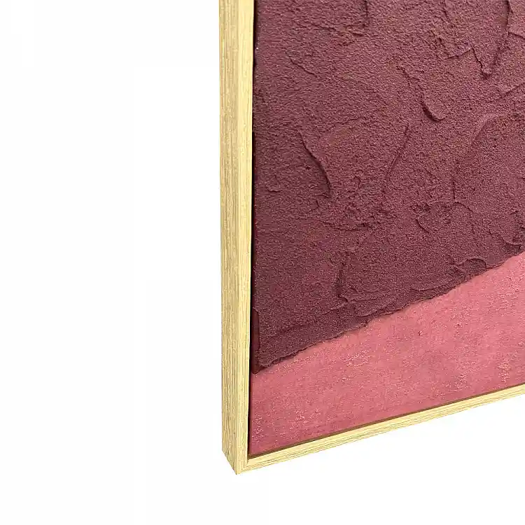 LIBERTA NOPAL ΠΙΝΑΚΑΣ ΔΙΑΚΟΣΜΗΤΙΚΟΣ ΜΕ ΚΟΡΝΙΖΑ 80x120x4cm ΚΑΜΒΑΣ ΜΩΒ ΡΟΖ PS