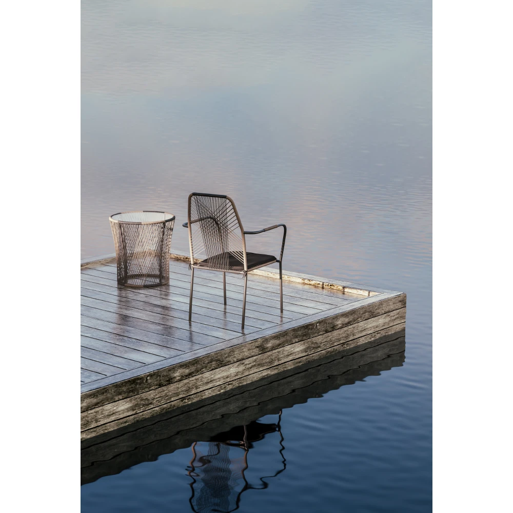 LIBERTA BREEZE COFFEE TABLE ΦΥΣΙΚΟ ΜΑΥΡΟ 50x50.5