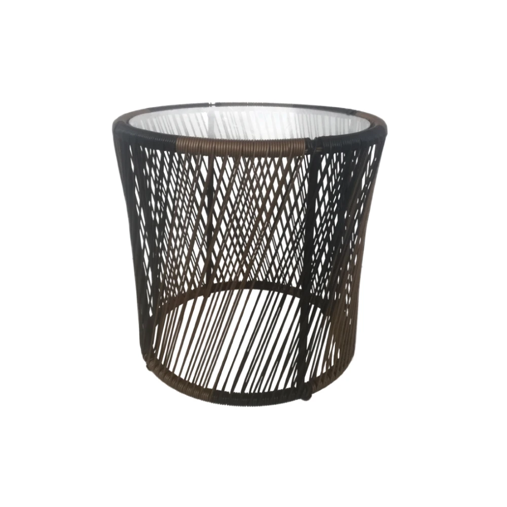 LIBERTA BREEZE COFFEE TABLE ΦΥΣΙΚΟ ΜΑΥΡΟ 50x50.5