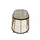 LIBERTA LOOM COFFEE TABLE ΦΥΣΙΚΟ ΜΑΥΡΟ 95x55x45 LIBERTA LOOM COFFEE TABLE ΦΥΣΙΚΟ ΜΑΥΡΟ 95x55x45