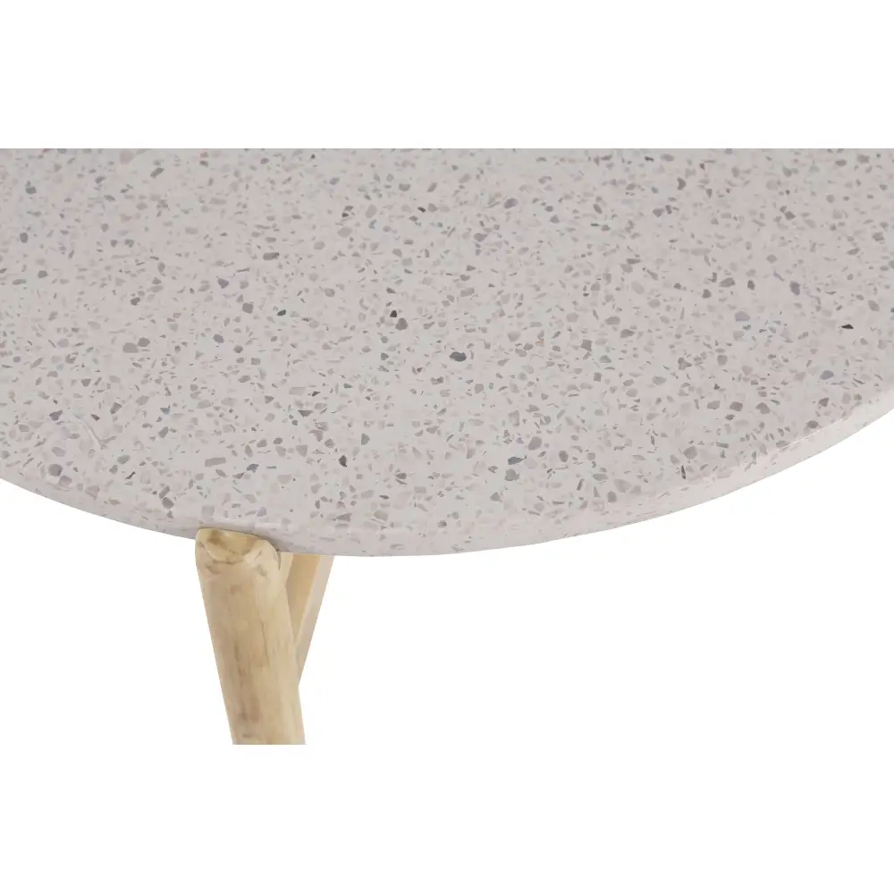 LIBERTA TERRAZZO COFFEE TABLE TERRAZZO ΦΥΣΙΚΟ ΑΝΟΙΧΤΟ 50x50x47cm