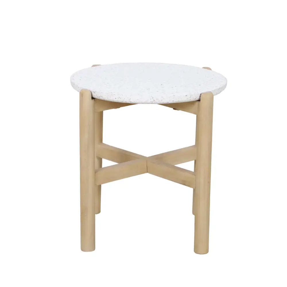 LIBERTA TERRAZZO COFFEE TABLE TERRAZZO ΦΥΣΙΚΟ ΑΝΟΙΧΤΟ 50x50x47cm