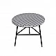 LIBERTA GRANADA COFFEE TABLE ΜΑΥΡΟ ΛΕΥΚΟ 65x65x56 LIBERTA GRANADA COFFEE TABLE ΜΑΥΡΟ ΛΕΥΚΟ 65x65x56